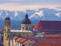 München, Stadtpanorama mit Alpenblick